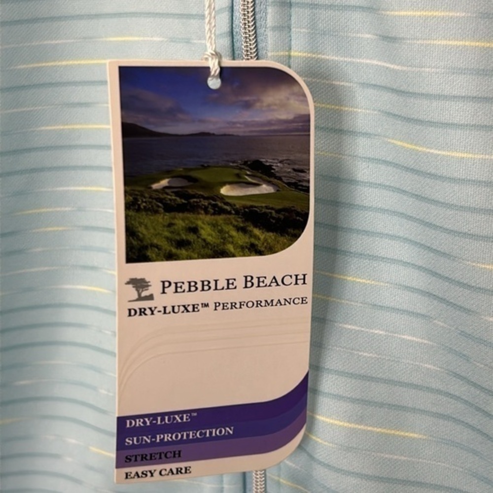 "NWT" Pebble Beach Dry-Luxe Performance Blue Full Zip Jacket- Women's Small - Picture 5 of 13